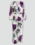 Tie Dye Tweedelige Rok Set met Overslag voor Dames