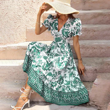 Avena - Elegante Zomer Bloemenjurk Dames