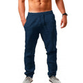 Linnen Rechte Pantalon voor Heren