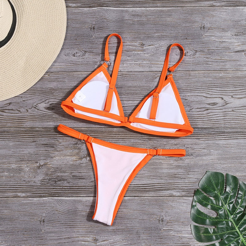 Alba | Triangel Bikini met Ringen voor Dames