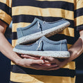 Geweven Lace-Up Loafers voor Heren
