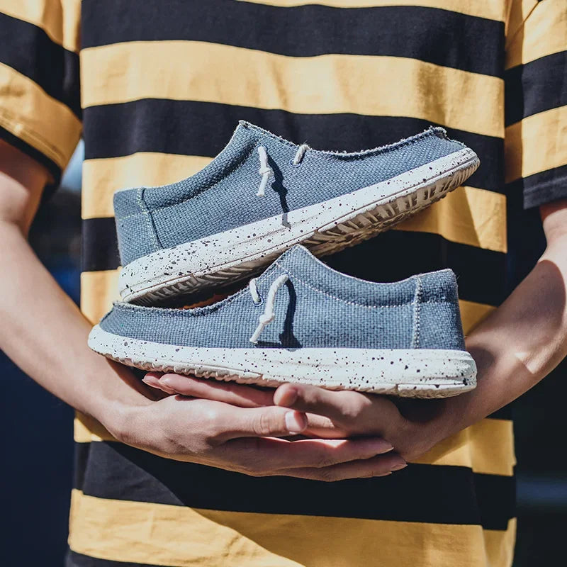 Geweven Lace-Up Loafers voor Heren