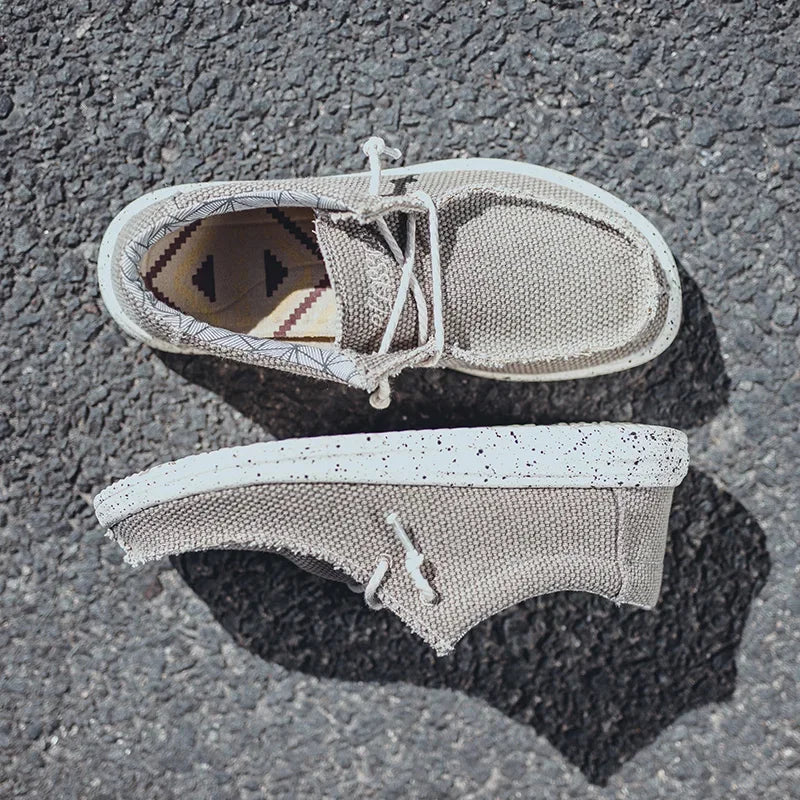 Geweven Lace-Up Loafers voor Heren
