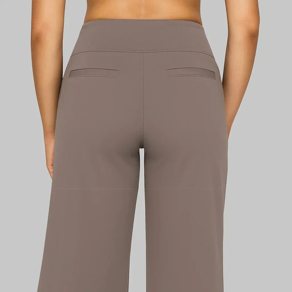 Wijde Pijp Broek met Steekzakken voor Dames