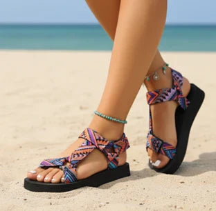 Zomerse Sandalen met Geometrisch Patroon voor Dames