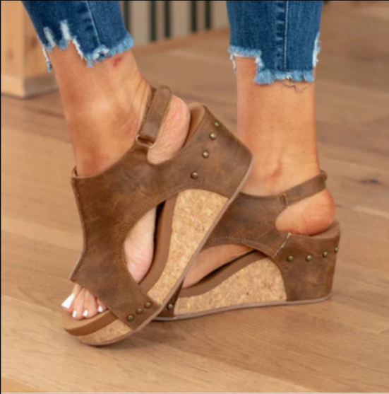Zomerse Sleehak Sandalen met Slingback voor Dames