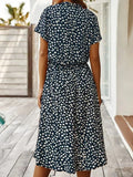 Polka Dot Shirt Dress met Trekkoord voor Dames