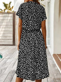 Polka Dot Shirt Dress met Trekkoord voor Dames