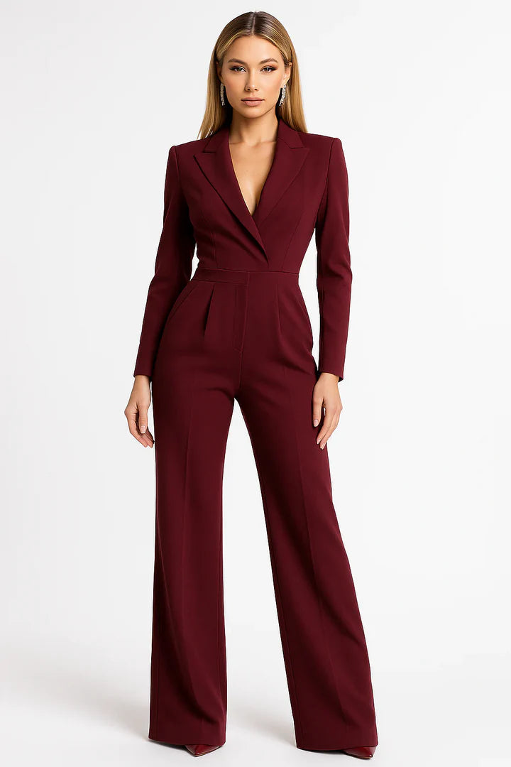 Wide Leg V-Hals Jumpsuit voor Dames