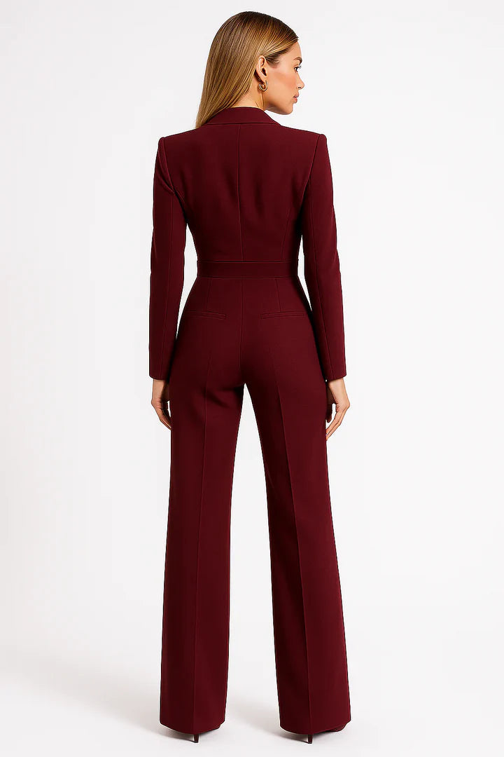 Wide Leg V-Hals Jumpsuit voor Dames