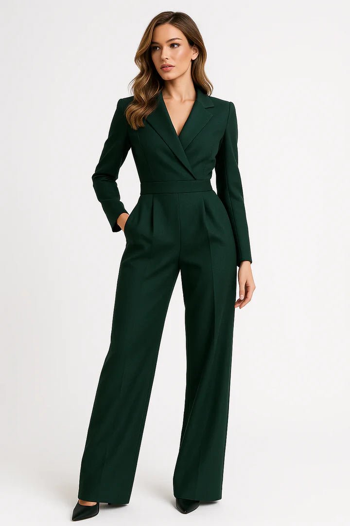 Wide Leg V-Hals Jumpsuit voor Dames