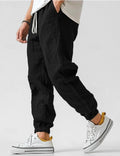 Linnen Relaxed Fit Joggingbroek voor Heren