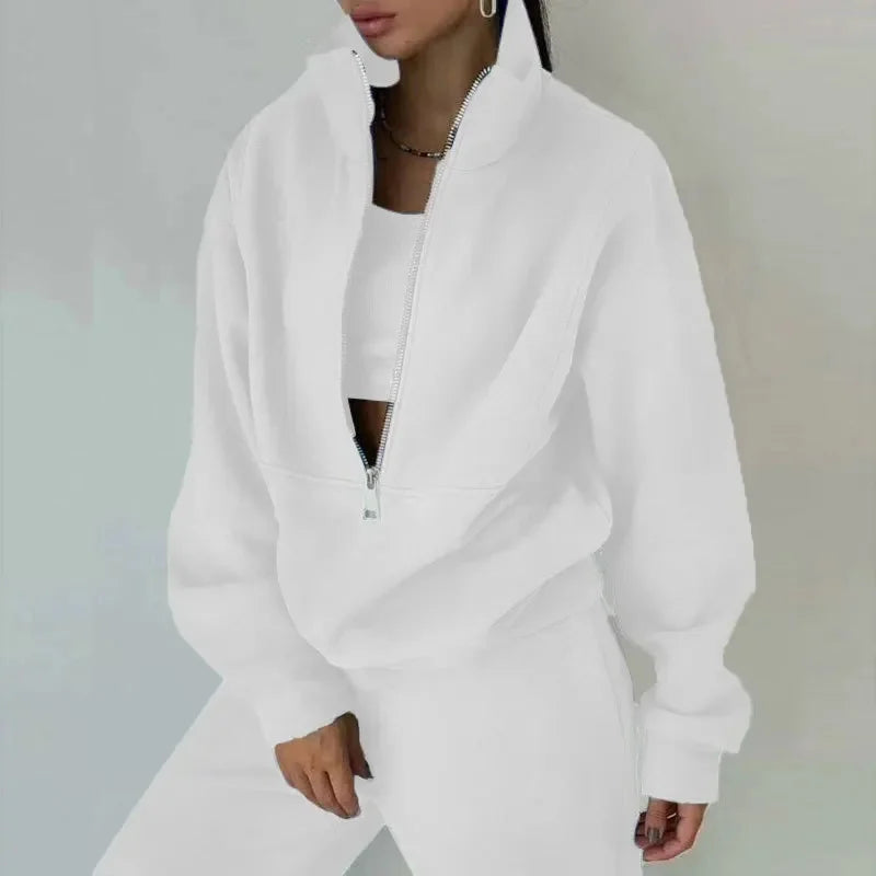 Noor | Half-Zip Fleece Lounge Set voor Dames
