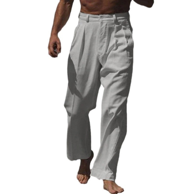 Linnen Wijde Pantalon voor Heren