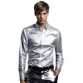 Satijnen Button-Down Overhemd voor Heren