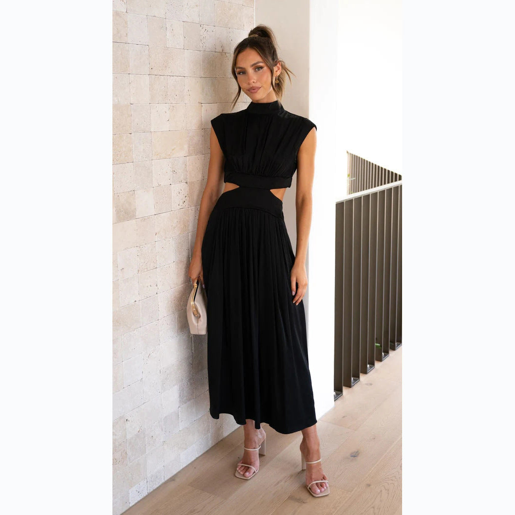 Mouwloze Maxi Jurk met Cut-Out voor Dames