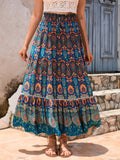 Maya | Boho A-Lijn Maxi Rok met Etnisch Patroon voor Dames