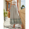 Amelie | Boho Bloemen A-Lijn Maxi Rok voor Dames