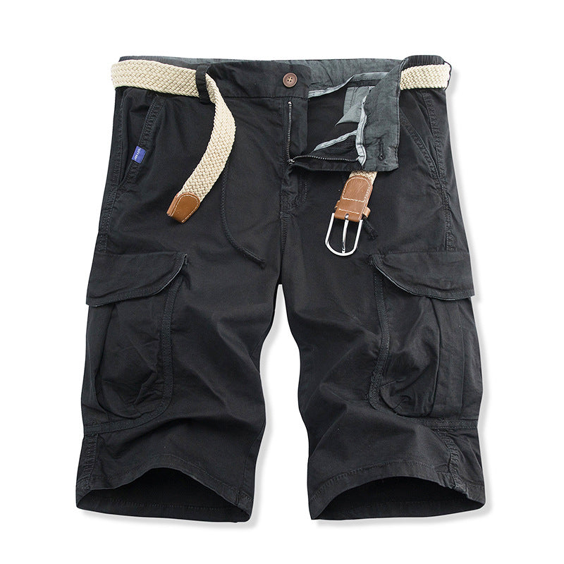 Belted Cargo Korte Broek met Flap-Zakken voor Heren