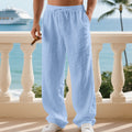 Linnen Straight Leg Pantalon voor Heren