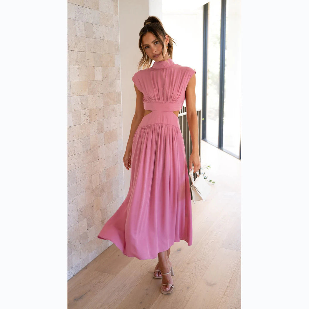 Mouwloze Maxi Jurk met Cut-Out voor Dames