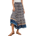 Yara | Boho Maxi Rok met Volumineuze Zoom en Elastische Taille voor Dames