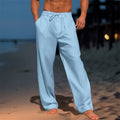 Linnen Relaxed Fit Chino voor Heren