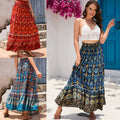 Maya | Boho A-Lijn Maxi Rok met Etnisch Patroon voor Dames