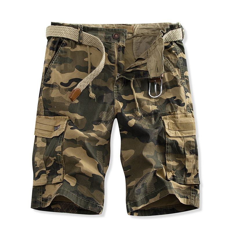 Camo Cargo Korte Broek met Steekzakken voor Heren