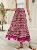 Yara | Boho Maxi Rok met Volumineuze Zoom en Elastische Taille voor Dames