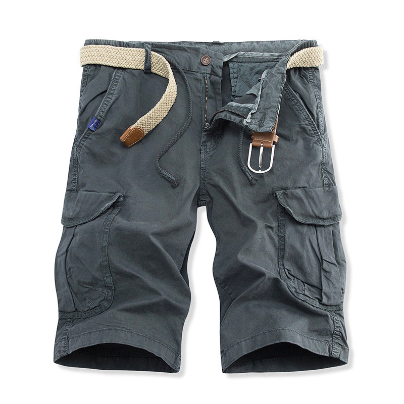 Belted Cargo Korte Broek met Flap-Zakken voor Heren