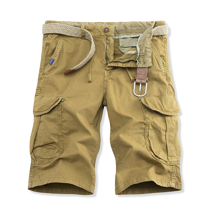 Belted Cargo Korte Broek met Flap-Zakken voor Heren