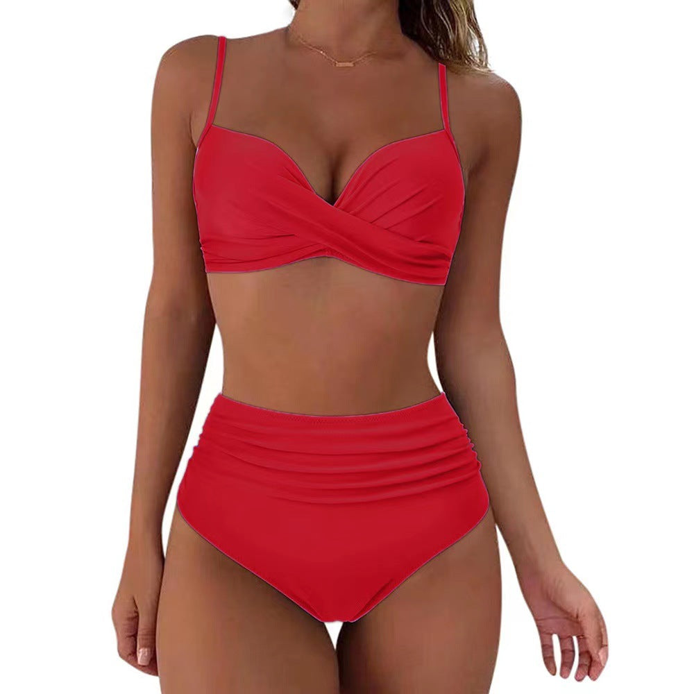 High-Waist Twist Bikiniset voor Dames