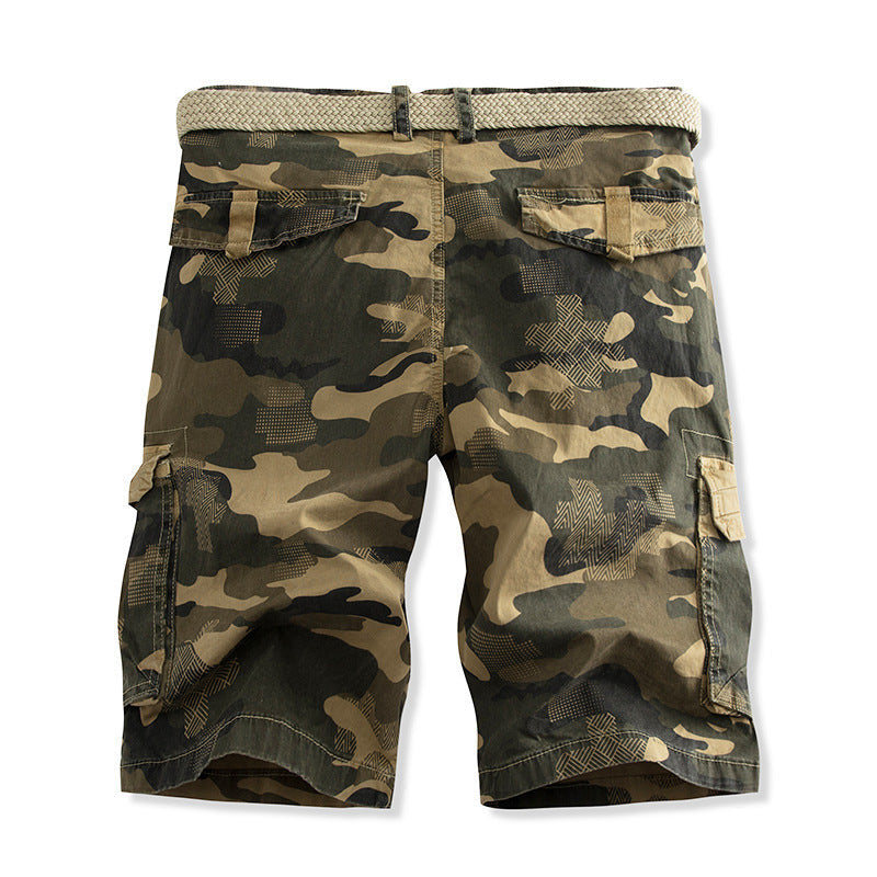 Camo Cargo Korte Broek met Steekzakken voor Heren