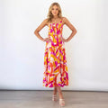 Talia | Bloemen Maxi Jurk met Elastische Taille Boho voor Dames