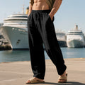 Linnen Straight Leg Pantalon voor Heren