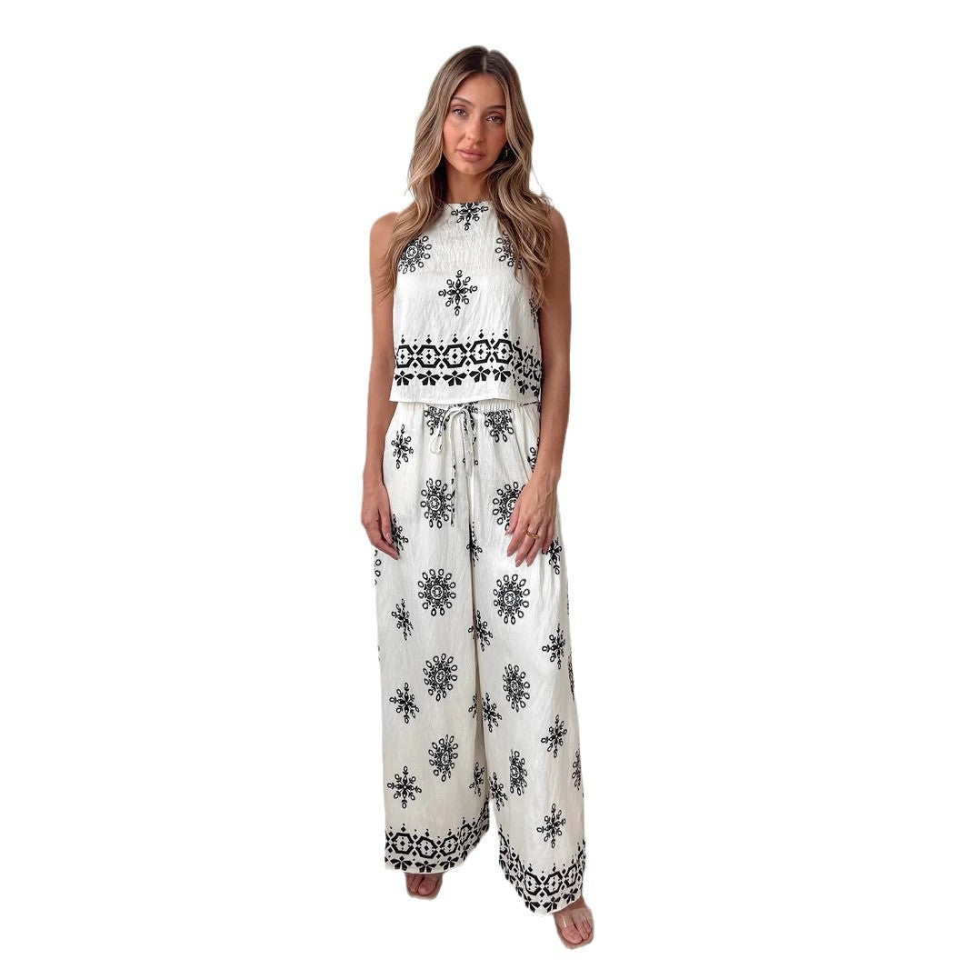 Lila | Boho Mouwloze Maxi Jurk met Embroidery voor Dames