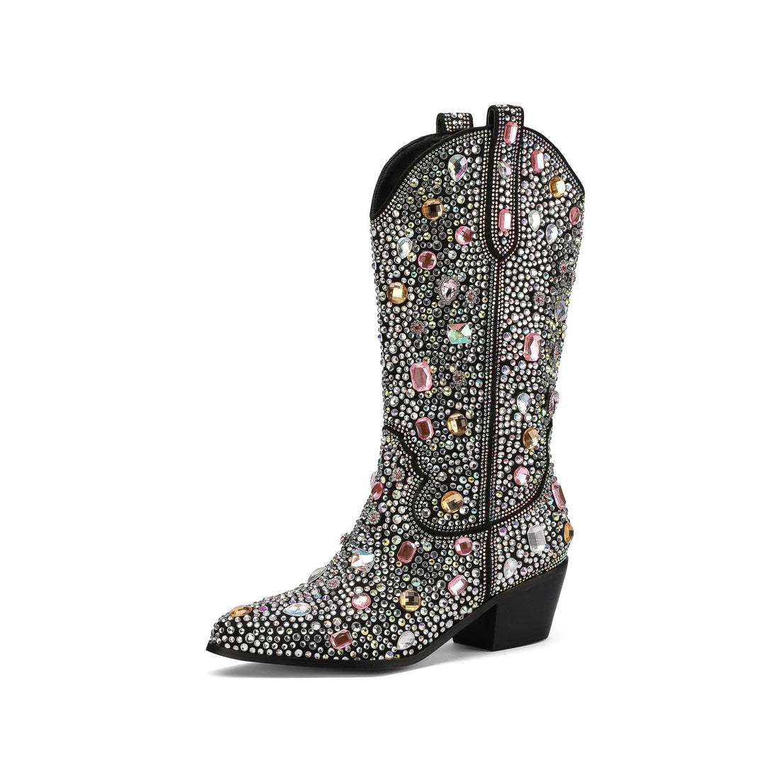 Strass Cowboy Laarzen met Puntige Neus voor Dames