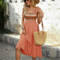 Mouwloze A-Lijn Zomerjurk met Smock voor Dames