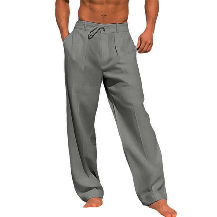 Linnen Relaxed Fit Chino voor Heren