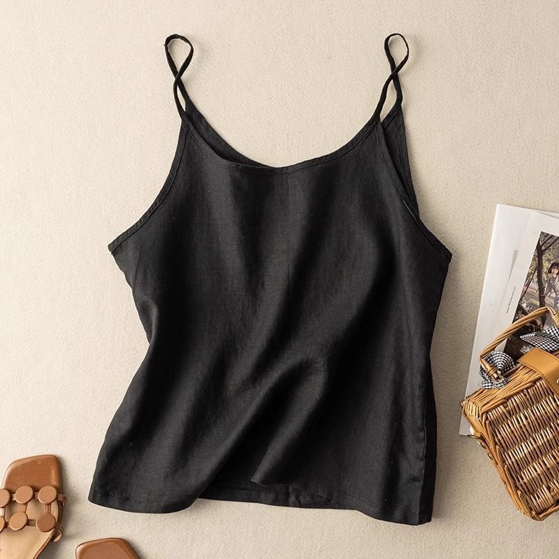 Lenia | Mouwloze Linnen Camisole Top voor Dames