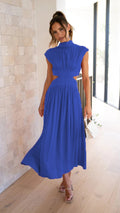 Mouwloze Maxi Jurk met Cut-Out voor Dames