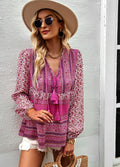 Stella | V-Hals Boho Blouse met Lange Mouwen voor Dames