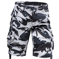 Camo Cargo Korte Broek met Flap-Zakken voor Heren
