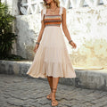 Mouwloze A-Lijn Zomerjurk met Smock voor Dames