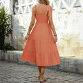 Mouwloze A-Lijn Zomerjurk met Smock voor Dames