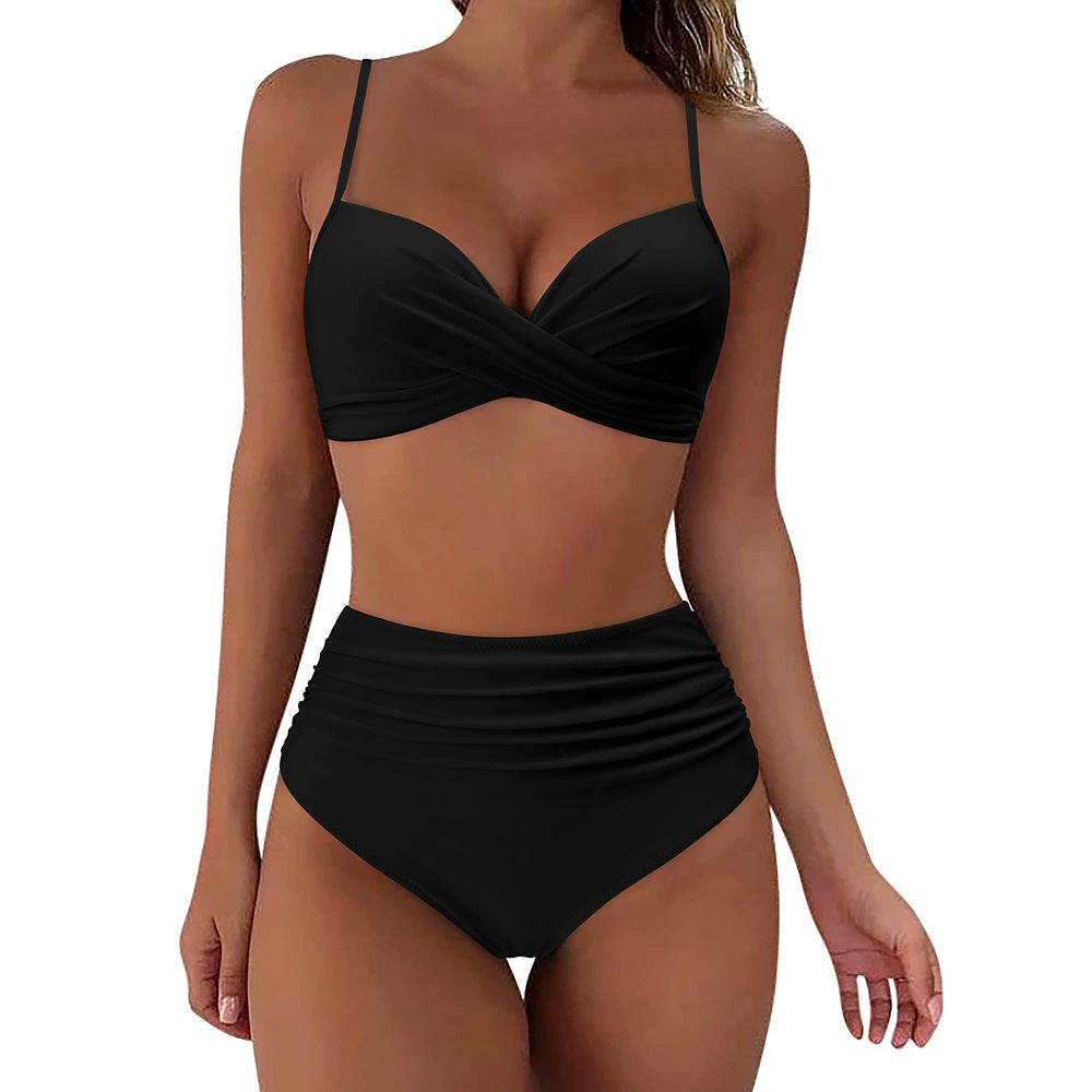 High-Waist Twist Bikiniset voor Dames