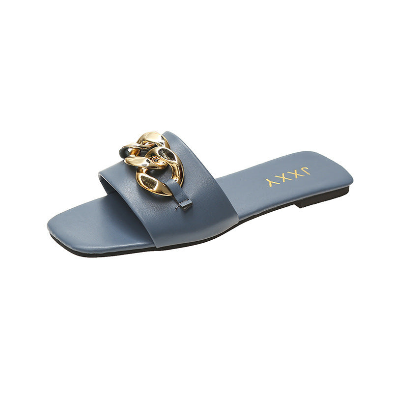 Alice | Open Teen Muiltjes met Ketting Detail voor Dames