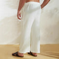 Linnen Relaxed Fit Pantalon met Zakken voor Heren