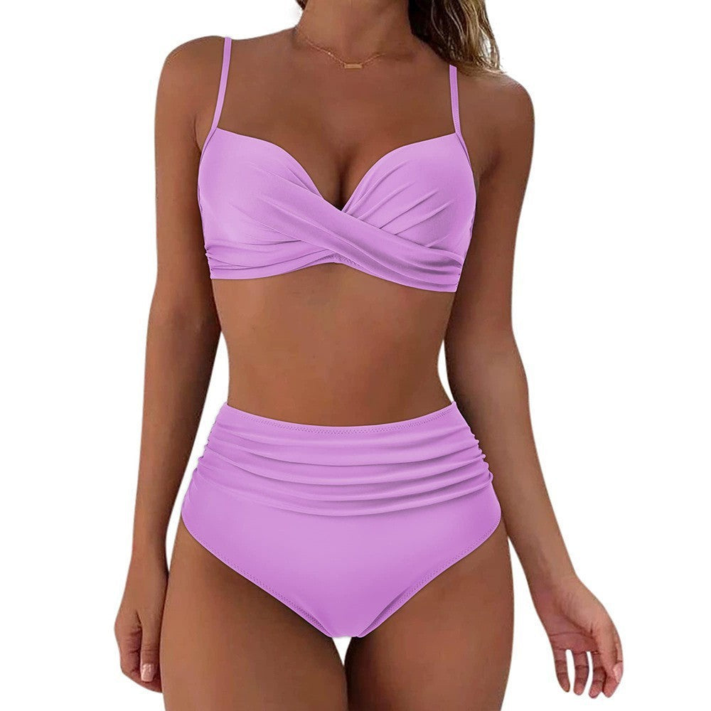 High-Waist Twist Bikiniset voor Dames